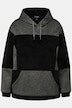 Sudadera con capucha Teddy, tacto agradable, bolsillo de canguro, manga larga