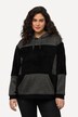 Sudadera con capucha Teddy, tacto agradable, bolsillo de canguro, manga larga