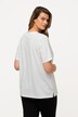 Embroidery Trimmed V-Neck Tee