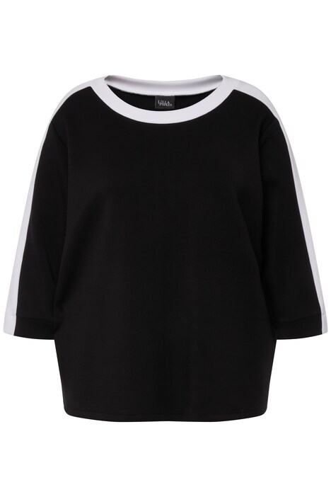 Tričko, ozdobná mašle, lodičkový výstřih, 3/4 rukávy