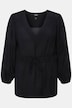 Tie Detail Long Sleeve V-Neck Blouse