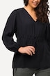 Tie Detail Long Sleeve V-Neck Blouse