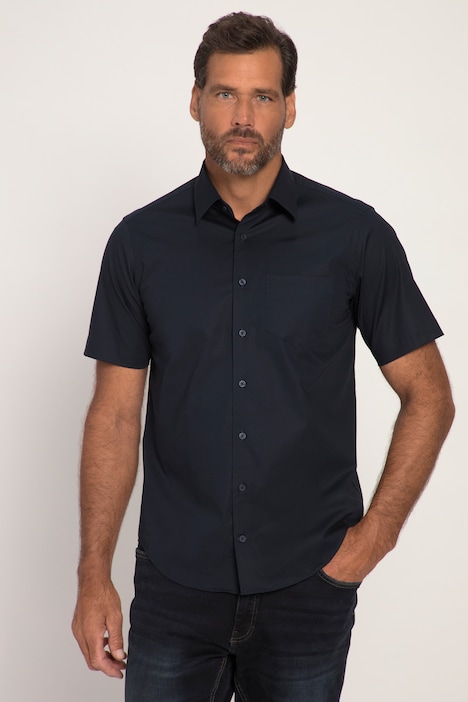 Shirt, FLEXNAMIC®, short sleeve, Kent collar, modern basic fit