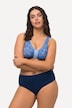 Midislips, 4er-Pack, Spitze/uni, höher geschnitten