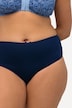 Midislips, 4er-Pack, Spitze/uni, höher geschnitten