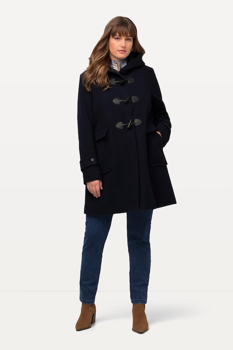Toggle Button Wool Blend Duffle Coat | all Coats | Coats