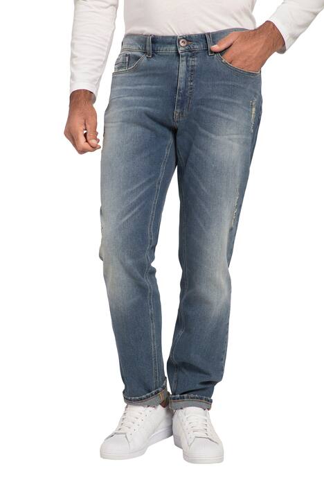 Džíny FLEXNAMIC®, bělená džínovina, roztrhaný efekt, 5 kapes, do velikosti 70