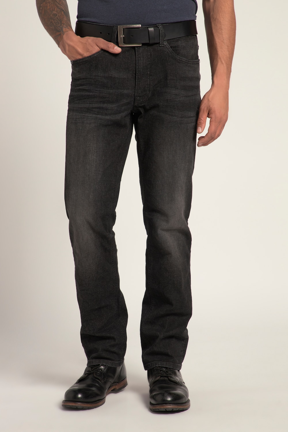 Grote Maten Jeans, Heren, zwart, Maat: 62, Katoen, JP1880