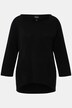 Pull à col rond et manches 3/4, différents tricots, poches