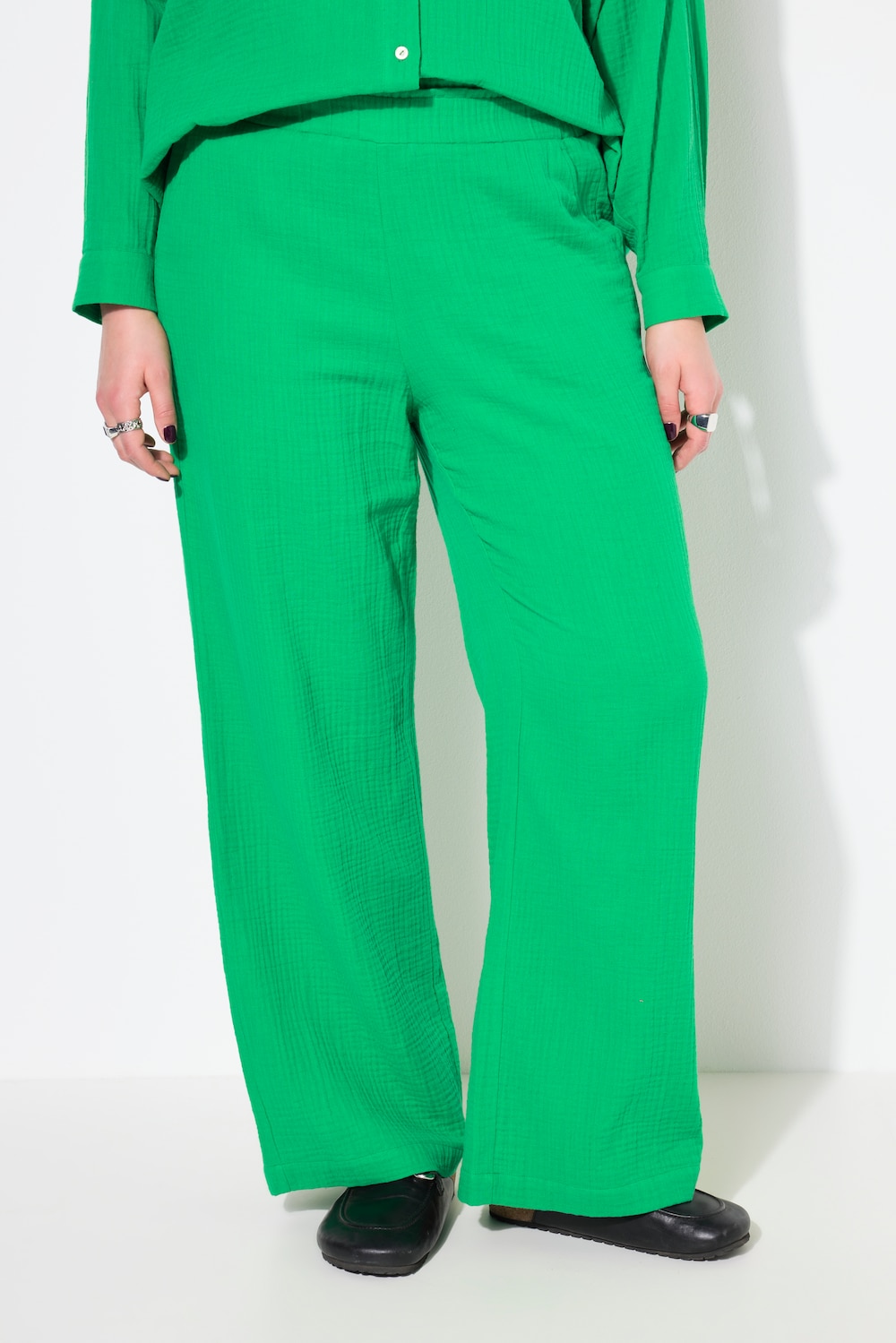 Große Größen Hose, Damen, grün, Größe: 44, Baumwolle, Studio Untold