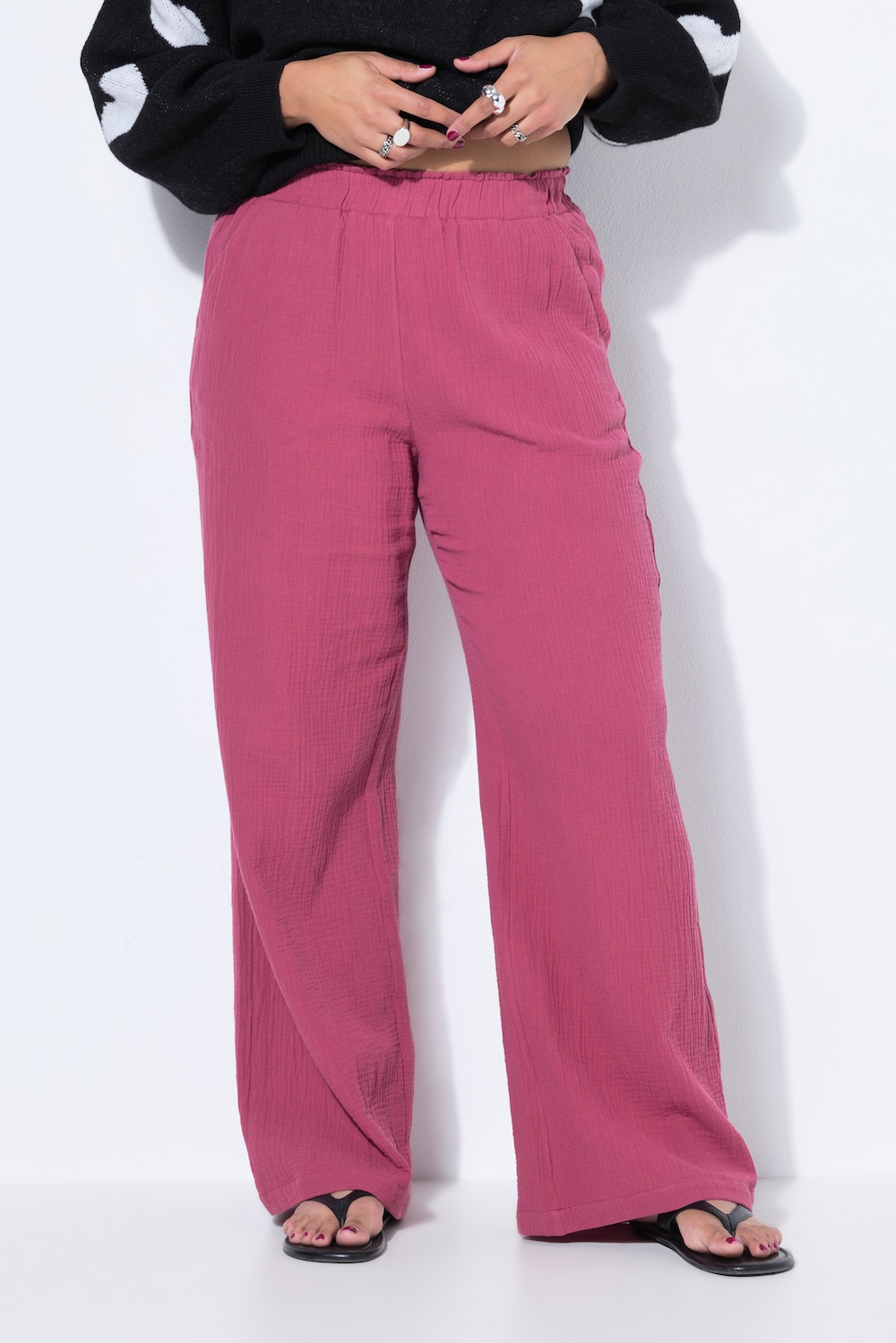 Thumbnail - Große Größen Hose, Damen, rot, Größe: 42, Baumwolle, Studio Untold