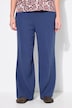 Broek, wijde pijpen, mousseline, elastische tailleband