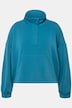 Sweatshirt, opstaande kraag, oversized, lange mouwen