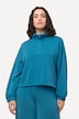 Sweatshirt, opstaande kraag, oversized, lange mouwen