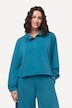 Sweatshirt, opstaande kraag, oversized, lange mouwen