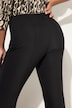 Pantalon Sienna en bengaline. Coupe slim, tissu stretch. Taille élastique