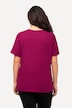 T-shirt, lettermotief, pailletten, ronde hals, halve mouwen