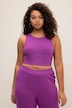 Croptop med tight fit og struktur