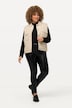 Legging, leren look, slim, elastische tailleband, siernaden