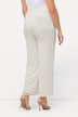 Chiffonbroek, dubbellaags, wijde pijp, elastische tailleband