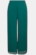 Chiffonhose, doppellagig, weites Bein, Elastikbund