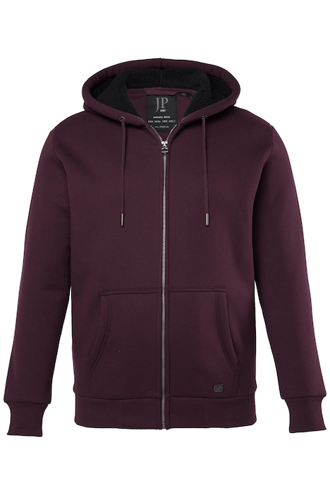 Bunda s kapucí, kolekce outdoor, tepláková, teddy podšívka, zip, do 8XL