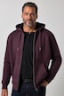 Hoodiejacke, Outdoor, Sweatjacke, Kapuze, Teddyfutter, Zipper, bis 8 XL