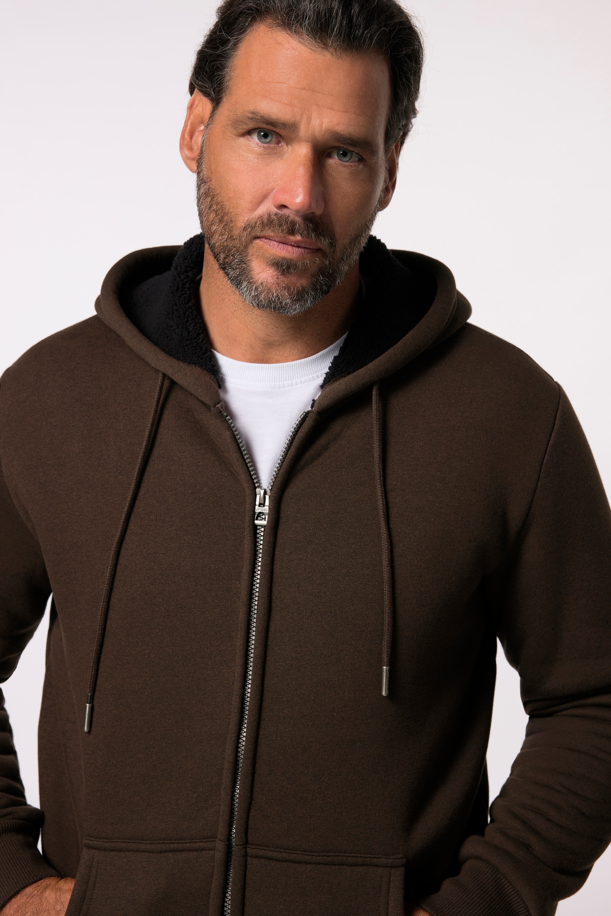 JP 1880 Herren große Größen JP1880 Hoodiejacke Outdoor Sweatjacke Kapuze Zipper