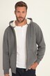 JP1880 Hoodiejacke, Outdoor, Sweatjacke, Kapuze, Teddyfutter, Zipper, bis 8 XL