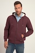 JP1880 Hoodiejacke, Outdoor, Sweatjacke, Kapuze, Teddyfutter, Zipper, bis 8 XL