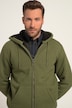 JP 1880 Hoodiejakke, outdoor, sweatjakke med hætte og teddyfor, lynlås, op til str. 8XL