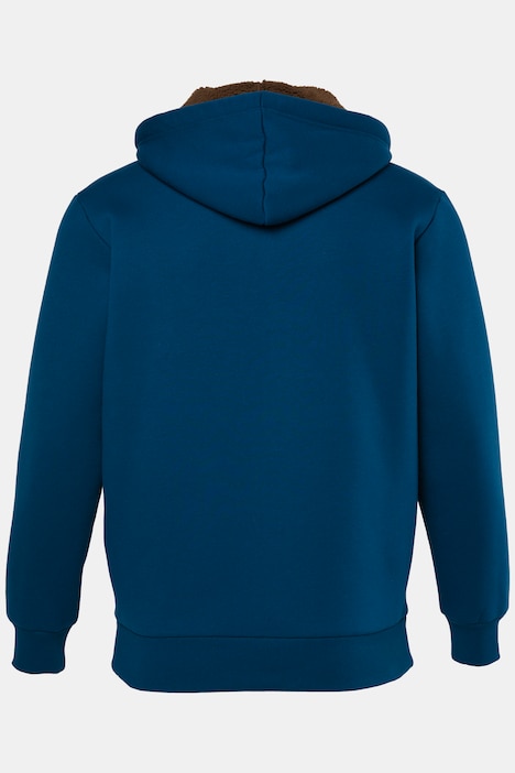 Hoodiejacke, Outdoor, Sweatjacke, Kapuze, Teddyfutter, Zipper, bis 8 XL