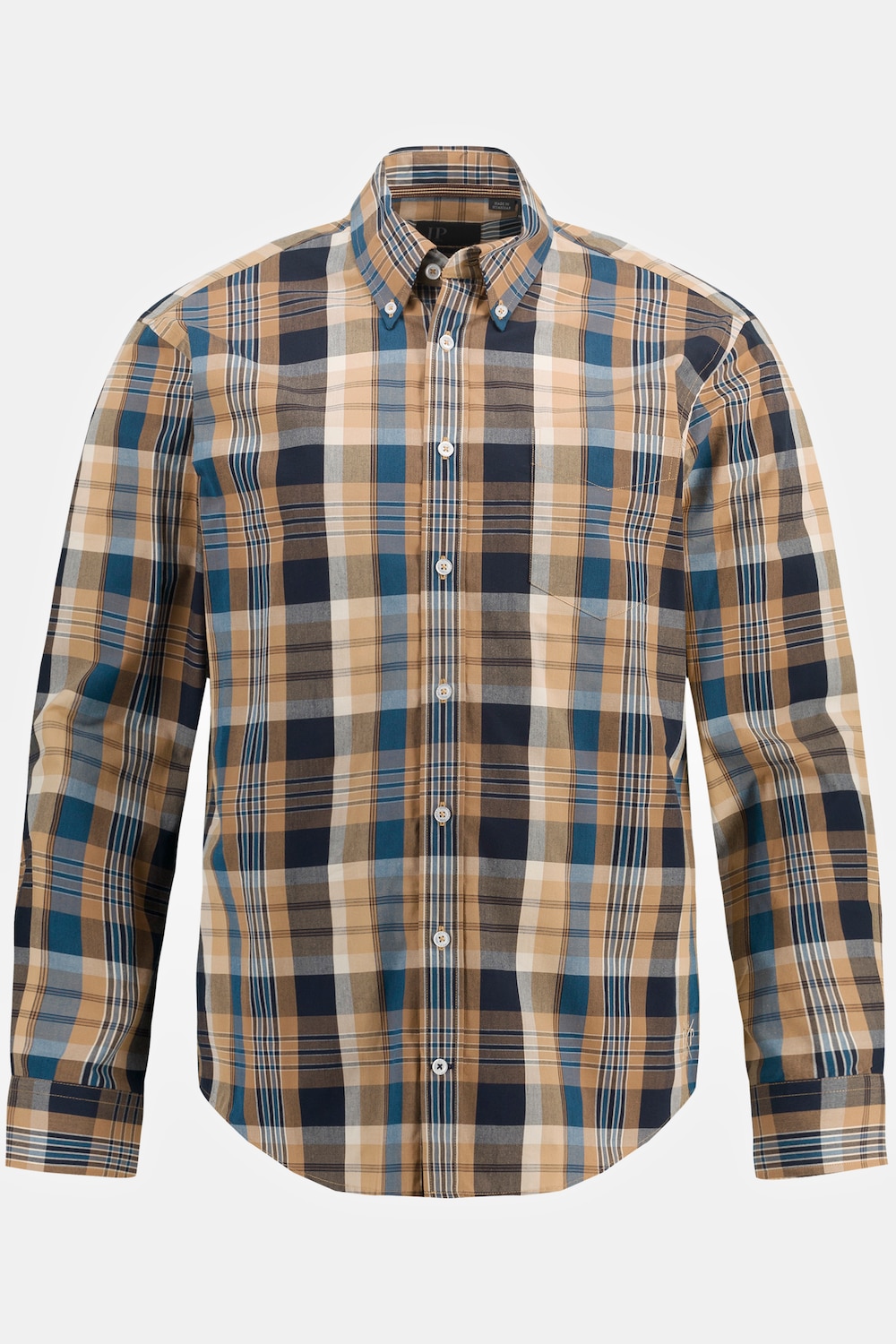 Karohemd, Langarm, Buttondown-Kragen, Modern Fit