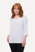 Shirt, Ziersteine, Classic, Rundhals, 3/4-Arm