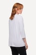 Shirt, Ziersteine, Classic, Rundhals, 3/4-Arm