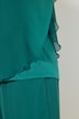Chiffonbluse med to lag, V-udskæring og korte ærmer