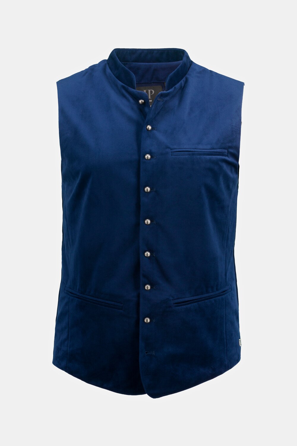 Grote Maten Fluwelen vest, Heren, blauw, Maat: 58, Polyester, JP1880