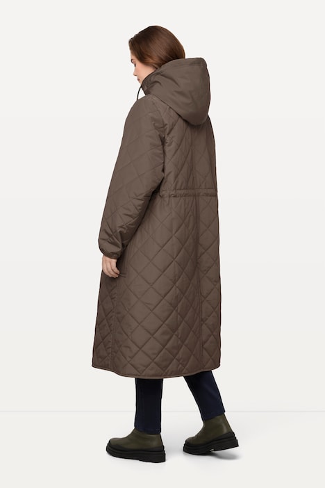 Quilted Drawstring Coat
