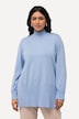 Pullover, gerippter Stehkragen, Langarm