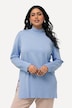 Pullover, gerippter Stehkragen, Langarm