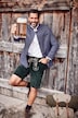Veste Janker traditionnelle, lin mélangé et doublure typique - jusqu'au 72