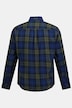 Chemise en flanelle à carreaux. Manches longues et col à pointes boutonnées. Coupe Modern Fit. Disponible jusqu'au 8 XL.