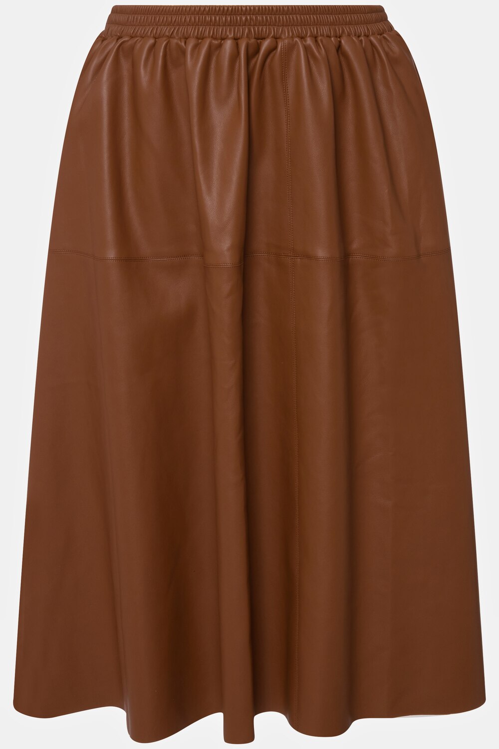 Grote Maten Midi-rok, Dames, bruin, Maat: 58/60, Polyester/Synthetische vezels, Ulla Popken