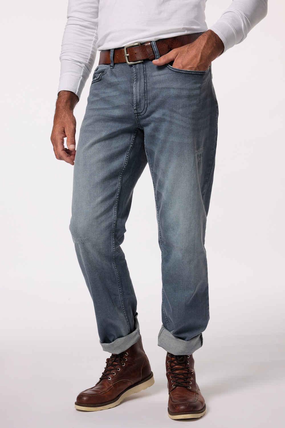 Grote Maten Jeans, Heren, blauw, Maat: 33, Katoen, JP1880