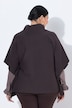 Pull oversize style poncho à col montant et sans manches