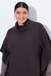 Pull oversize style poncho à col montant et sans manches