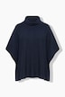 Pull oversize style poncho à col montant et sans manches