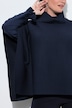 Pull oversize style poncho à col montant et sans manches