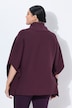 Pull oversize style poncho à col montant et sans manches