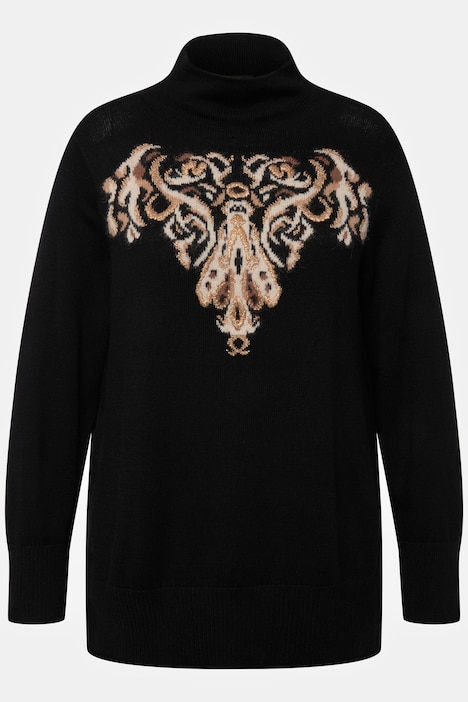 Gold Jacquard Sparkle Sweater | Sweater | Sweaters